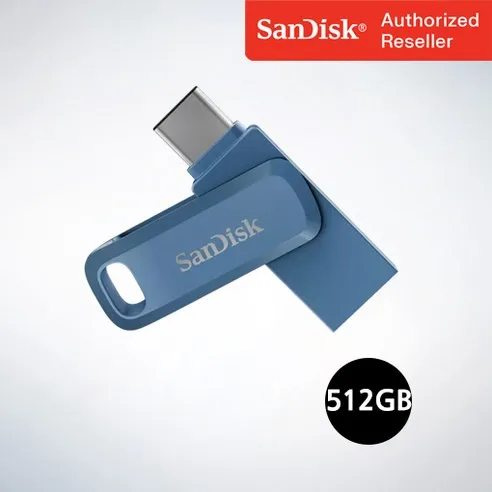 샌디스크 USB 메모리 Ultra Dual Go 울트라 듀얼 고 Type-C OTG USB 3.1 SDDDC3 512GB 네이비블루