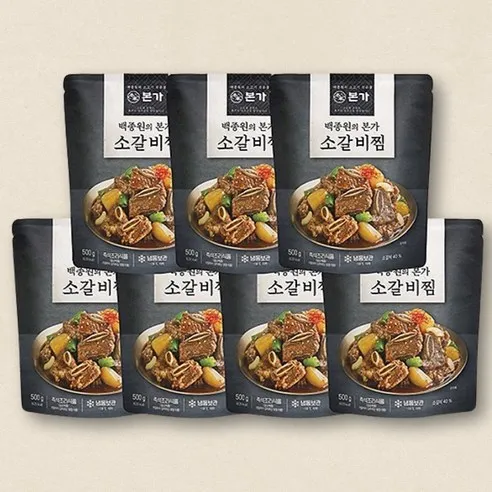 [백종원 본가]소갈비찜 500g, 500g, 7개