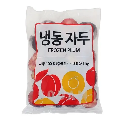 솜 냉동자두 반태 3kg(1kgx3팩) 하프컷