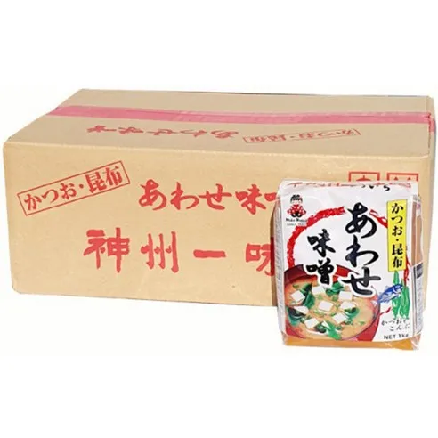 신주일미 아와세 백된장 1KG x 10팩 미소된장 일본된장 히로미소, 1kg, 10개