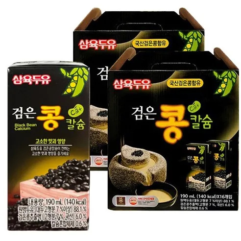 삼육두유 검은콩칼슘 190ml 16개