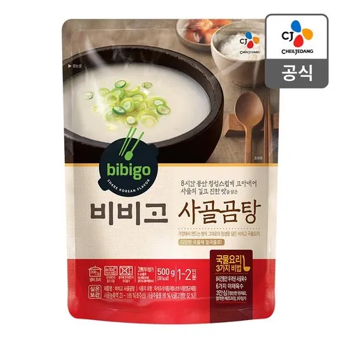 비비고 사골곰탕, 500g, 18개