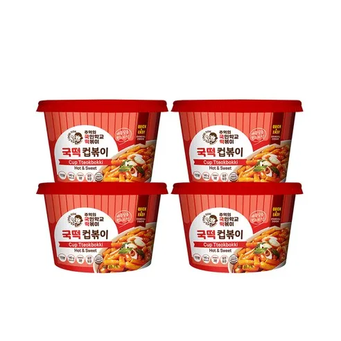 국떡 컵볶이, 140g, 4개