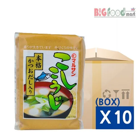 [HIT상품] 고시고우지 미소 일본 된장 1킬로 x10개 마루산아이, 1kg, 10개