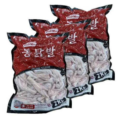 프레쉬맥스 닭발 원료 통닭발 2Kg, 2kg, 3개