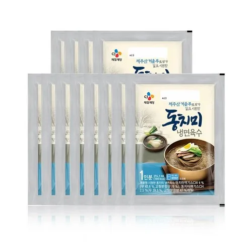 올따옴 CJ 냉장 동치미 냉면육수 300g 12개, 300g, 12개