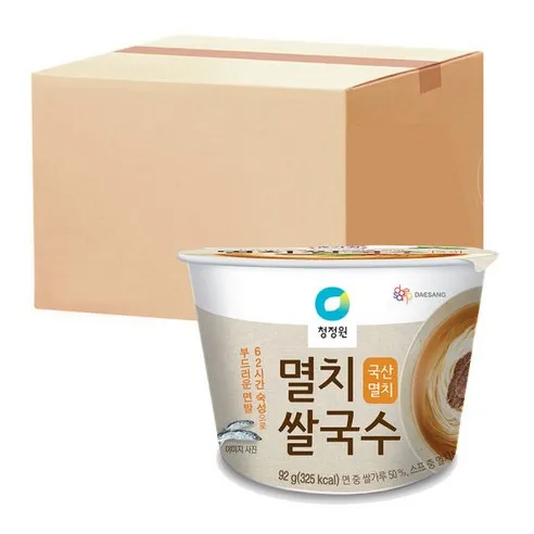 청정원 멸치 쌀국수, 92g, 12개