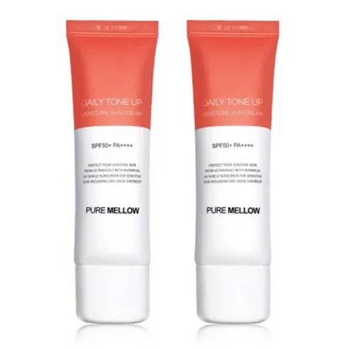 퓨어멜로우 데일리 톤업 촉촉 선크림 SPF50+ PA++++, 50ml, 2개