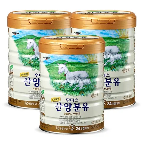 일동후디스 프리미엄 산양분유 3단계, 800g, 3캔