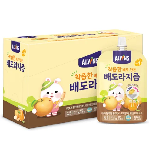 엘빈즈 착츱한 배로 만든 배도라지즙 80ml, 배도라지, 80ml, 20개