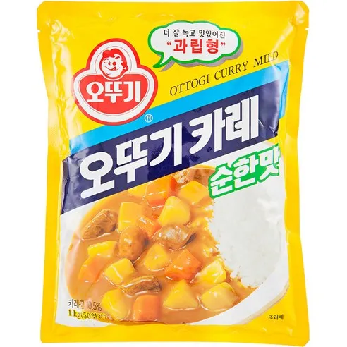 오뚜기 카레 순한맛, 1kg, 1개