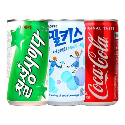 코카콜라&밀키스&사이다190ml x 각10개(총30개) 업소용/콜라/사이다/밀키스/탄산음료/미니음료/소캔음료, 190ml, 1세트