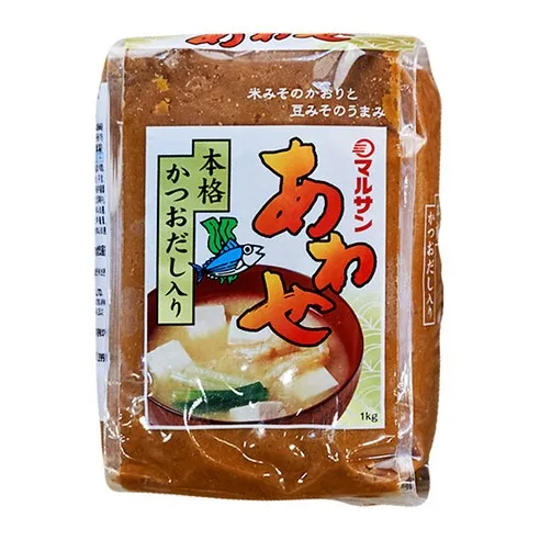 마루산 아와세 봉지된장 1kg 대용량 벌크 일본식 식당용, 1kg, 10개