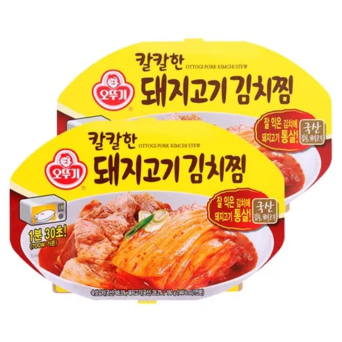 오뚜기 칼칼한 돼지고기김치찜, 180g, 2개