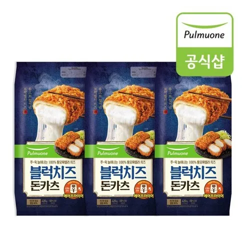 [풀무원] 블럭치즈 돈카츠 420g x 3봉, 420g, 3개