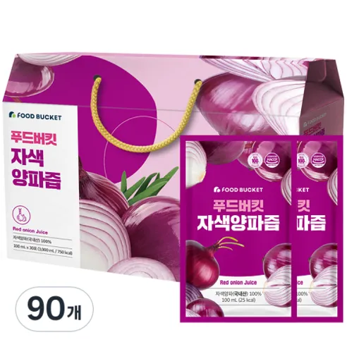 푸드버킷 무안 자색양파즙, 100ml, 90개